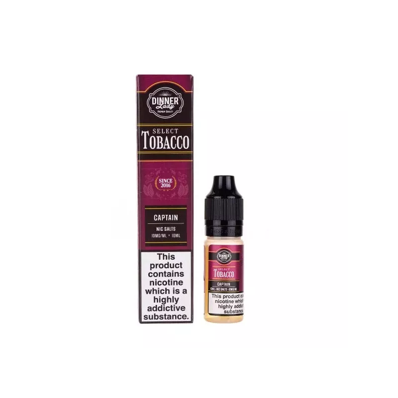 Dinner Lady Salts Select Tobacco Captain 10 ml