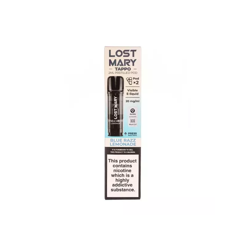 Lost Mary Tappo Blue Razz Lemonade POD cartridge 2 ml