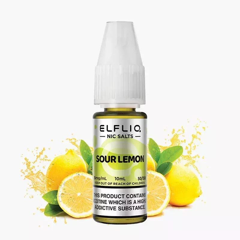 ELFLIQ Sour Lemon 10 ml fľaša – ELFLIQ e-liquid s príchuťou kyslý citrón