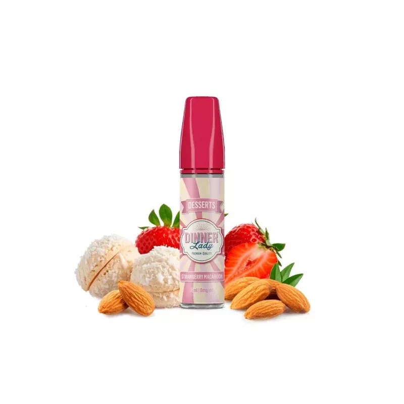 Dinner Lady Strawberry Macaroon longfill příchuť 14 ml