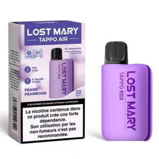 Lost Mary Tappo Air Starter Kit 750 mAh Purple – Strawberry Raspberry