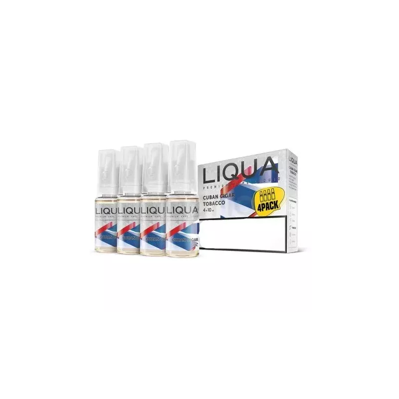 LIQUA Cuban Cigar e-liquid 4 × 10 ml