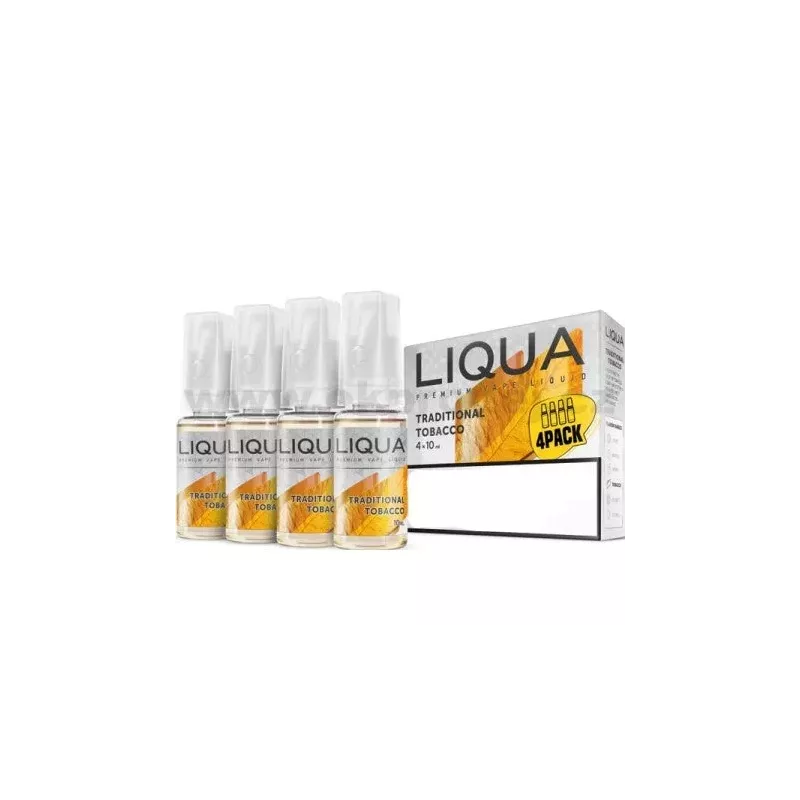LIQUA Traditional Tobacco e-liquid 4 × 10 ml