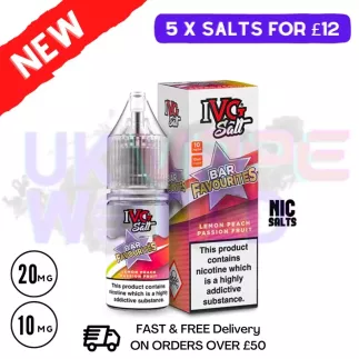 IVG Favourite Bar Salts Lemon Peach Passionfruit 10 ml