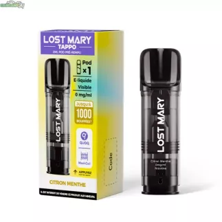 Lost Mary Tappo Lemon Mint POD cartridge 2 ml