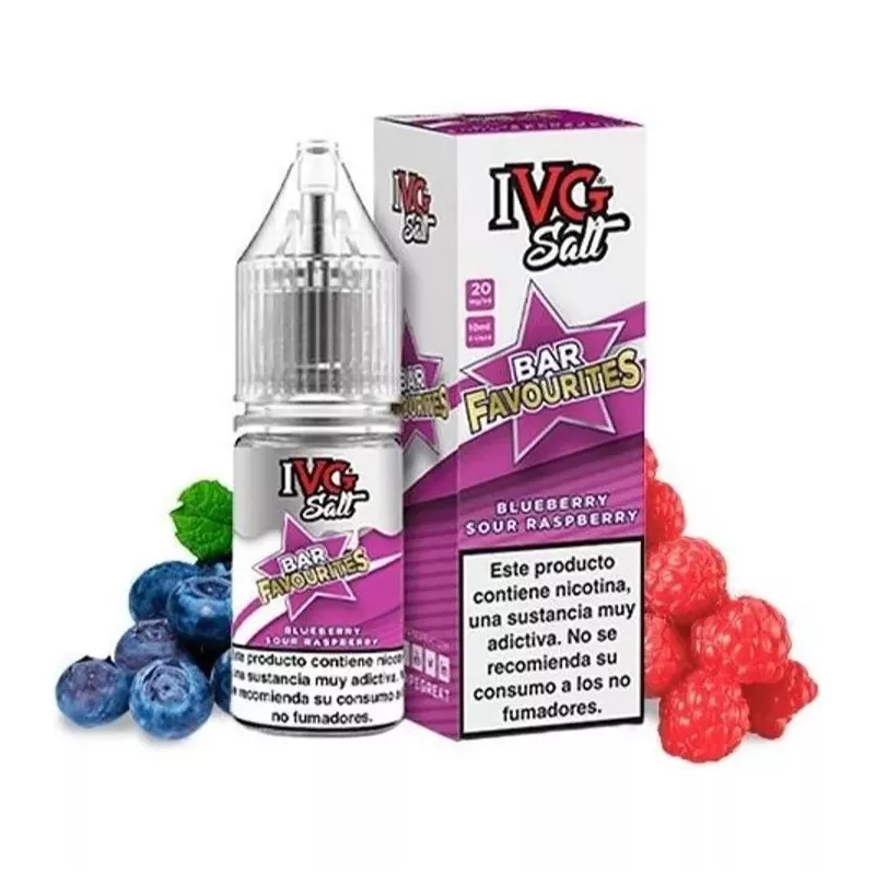 IVG Favourite Bar Salts Blueberry Sour Raspberry 10 ml
