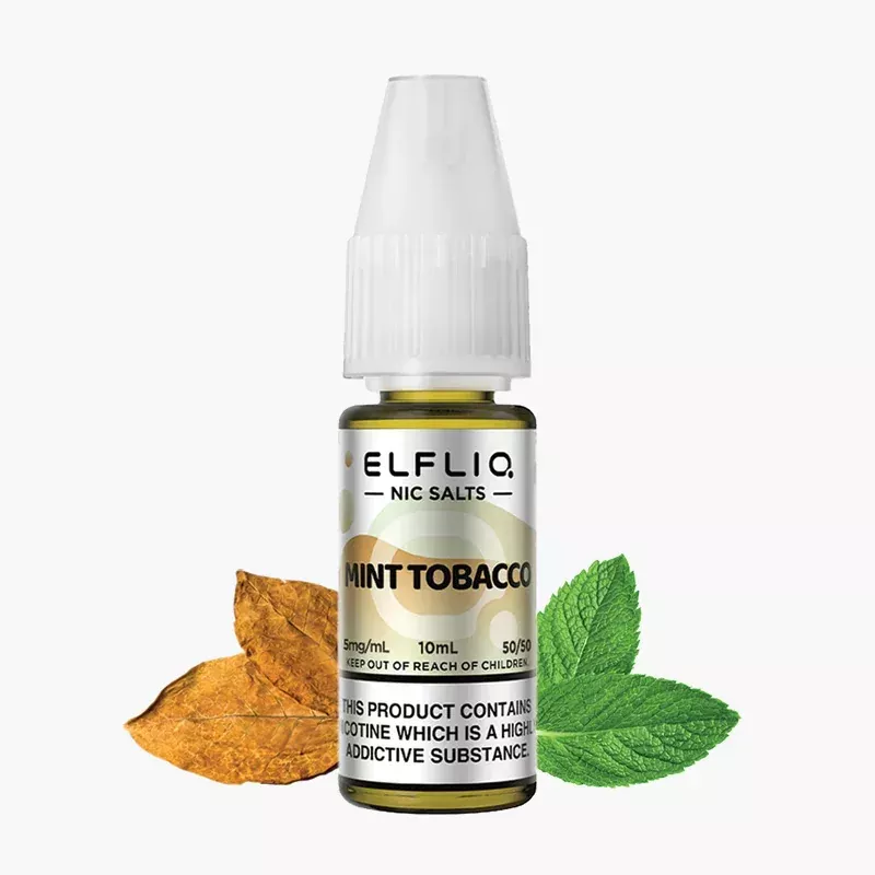 ELFLIQ Mint Tobacco 10 ml fľaša – ELFLIQ e-liquid s príchuťou tabak s mätou