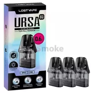 Lost Vape Ursa V3 Pod cartridge (3 ks) – náhradní cartridge