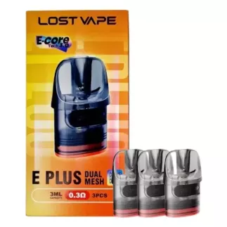 Lost Vape E plus Dual Replacement Pod cartridge (3 ks) – Ersatz-Pod