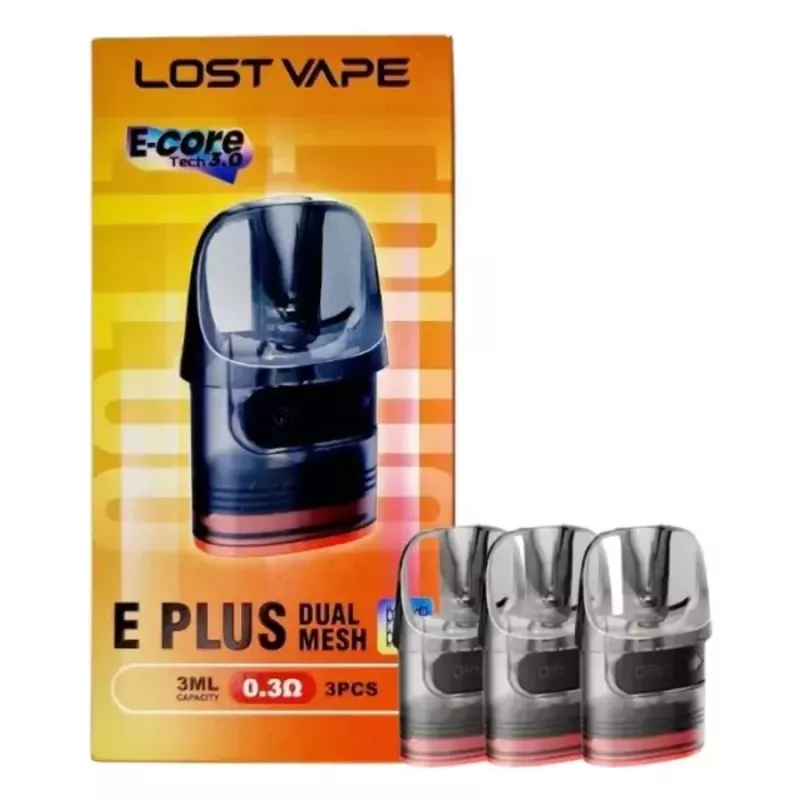 Lost Vape E plus Dual Replacement Pod cartridge (3 ks) – pod fej