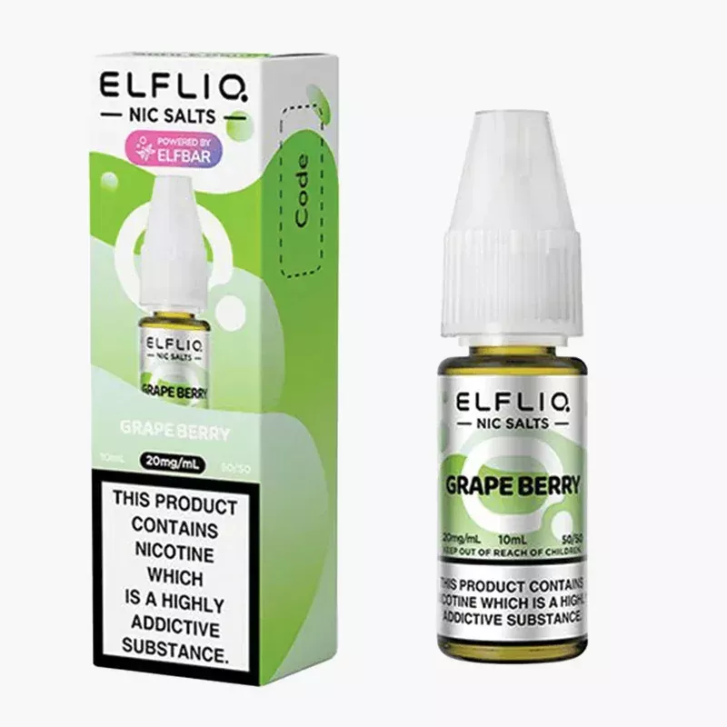 ELFLIQ Grape Berry 10 ml krabica – ELFLIQ nikotínová soľ s príchuťou hrozno a lesné ovocie