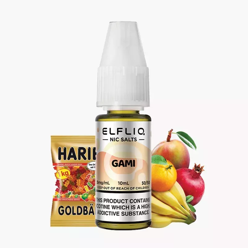 ELFLIQ Gami 10 ml fľaša – ELFLIQ e-liquid s príchuťou ovocné želé cukríky