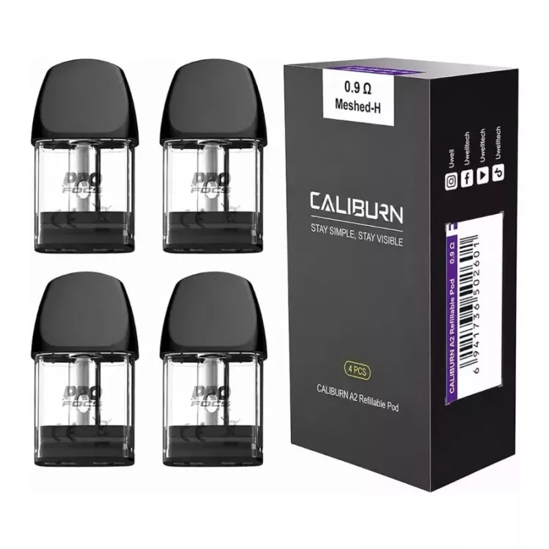 Uwell Caliburn A2 / A2S / AK2 Pod cartridge (4 ks) – pod fej