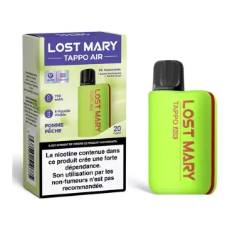 Lost Mary Tappo Air Starter Kit 750 mAh Green – Apple Peach