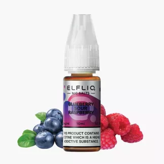 ELFLIQ Blueberry Sour Raspberry 10 ml fľaša – ELFLIQ e-liquid s príchuťou čučoriedka a kyslá malina