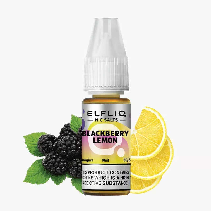 ELFLIQ Blackberry Lemon Nic Salt 10 ml fľaša – ELFLIQ e-liquid s príchuťou černica a citrón