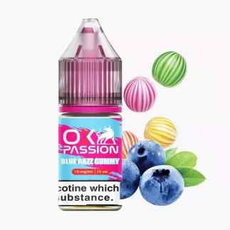 Oxva OX Passion Salts Blue Razz Gummy 10 ml – nikotinová sůl