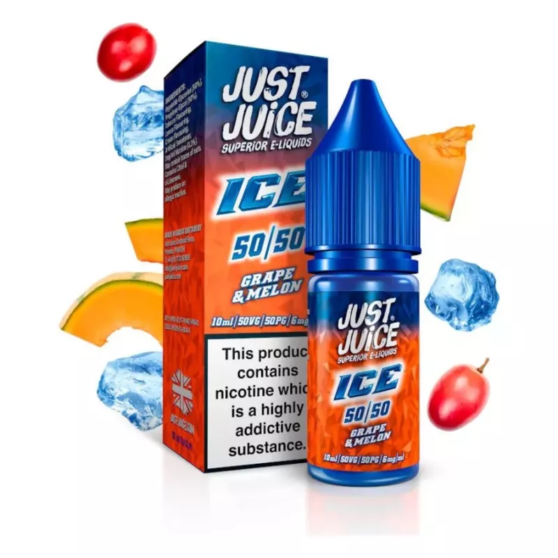 Just Juice Ice Grape Melon 50/50 10 ml – sól nikotynowa | vapecity24