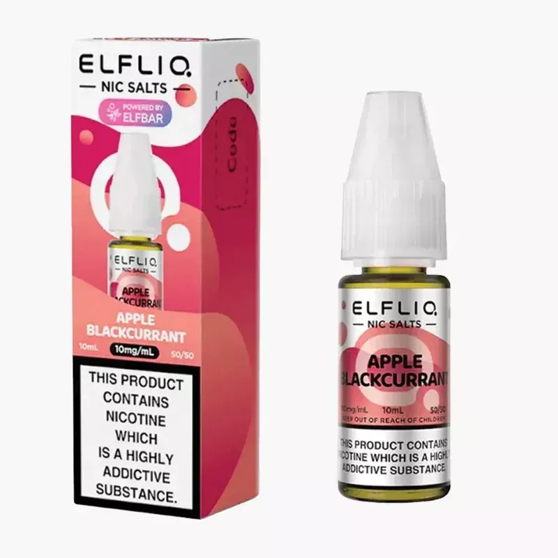 ELFLIQ Apple Blackcurrant Nic Salt 10 ml krabica – ELFLIQ nikotínová soľ s príchuťou jablko a čierna ríbezľa