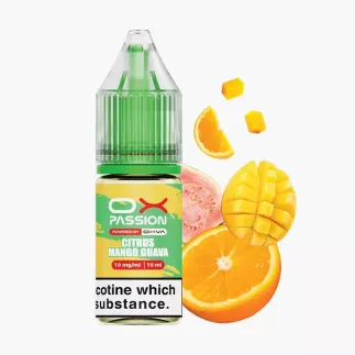 Oxva OX Passion Citrus Mango Guava Nic Salt 10 ml fľaša – citrus, mango a guava