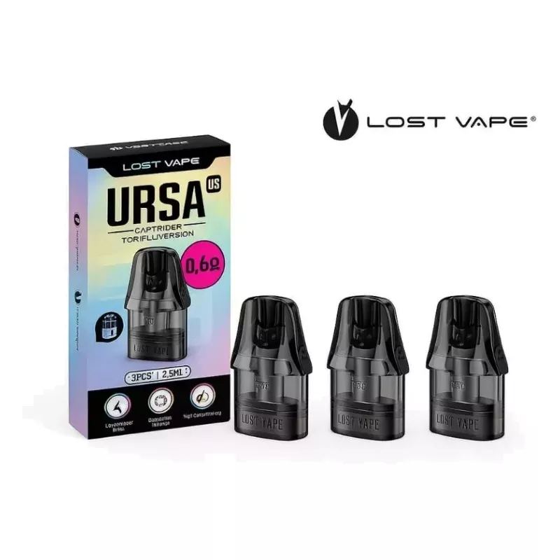 Lost Vape Ursa V3 Pod cartridge (3 ks) – pod fej
