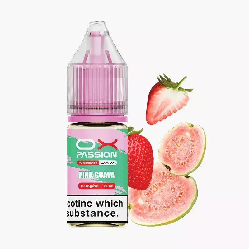 Oxva OX Passion Salts Pink Guava 10 ml fľaša – ružová guava