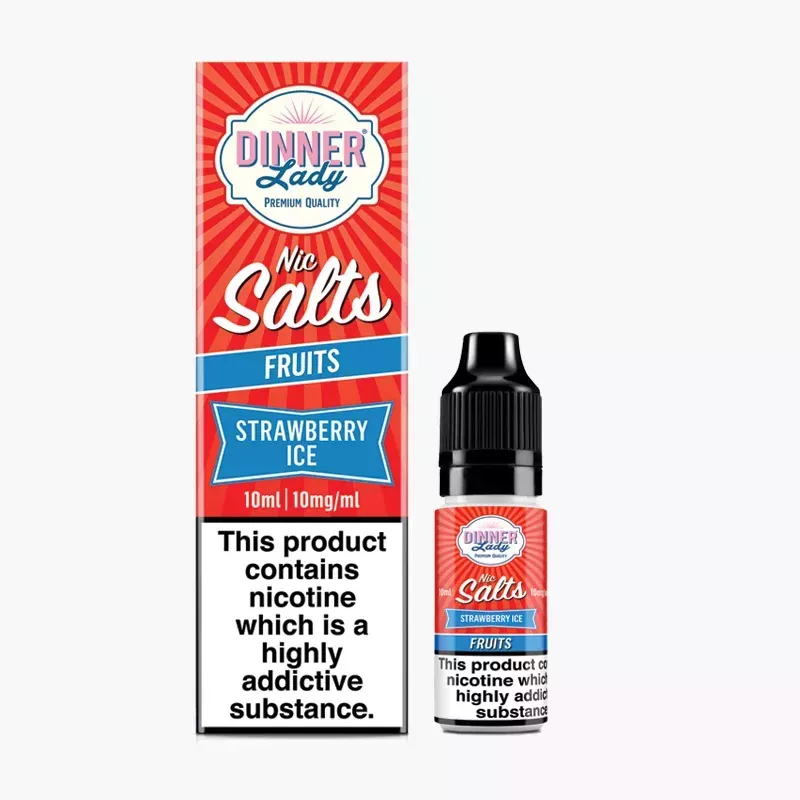 Dinner Lady Strawberry Ice 10 ml krabica – jahoda s ľadom
