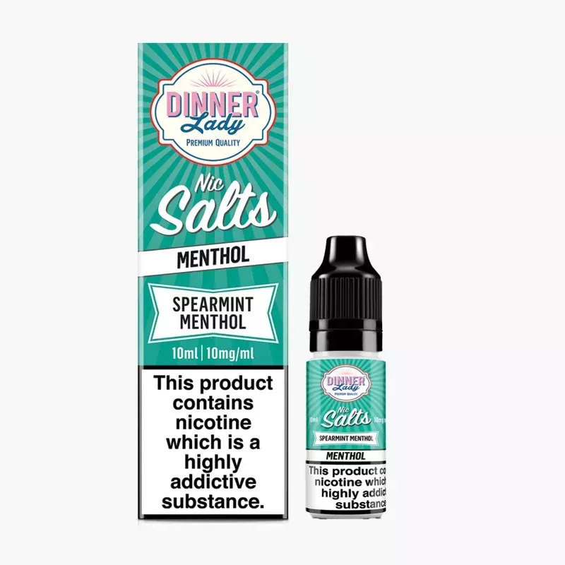 Dinner Lady Spearmint Menthol 10 ml krabica – mäta a mentol