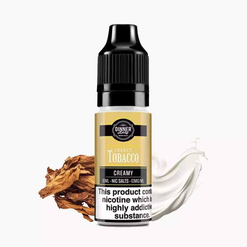 Dinner Lady Salts Select Tobacco Creamy 10 ml fľaša – krémový tabak