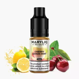 Maryliq Cherry Lemon Mint 10 ml nikotínová soľ e-liquid fľaštička – príchuť čerešňa, citrón a mäta