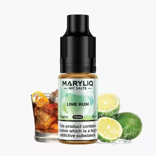 Maryliq Lime Rum 10 ml nikotínová soľ e-liquid fľaštička – príchuť limetka a rum