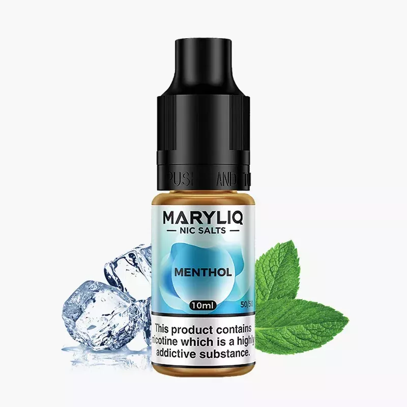Maryliq Menthol 10 ml nikotínová soľ e-liquid fľaštička – príchuť chladivý mentol