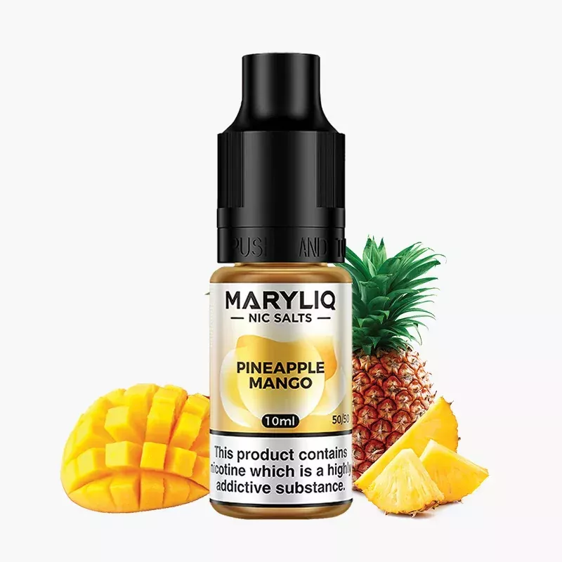 Maryliq Pineapple Mango 10 ml nikotínová soľ e-liquid fľaštička – príchuť ananás a mango