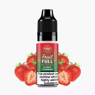 Dinner Lady Fruit FULL Salt Ultimate Strawberry 10 ml fľaša – intenzívna jahoda