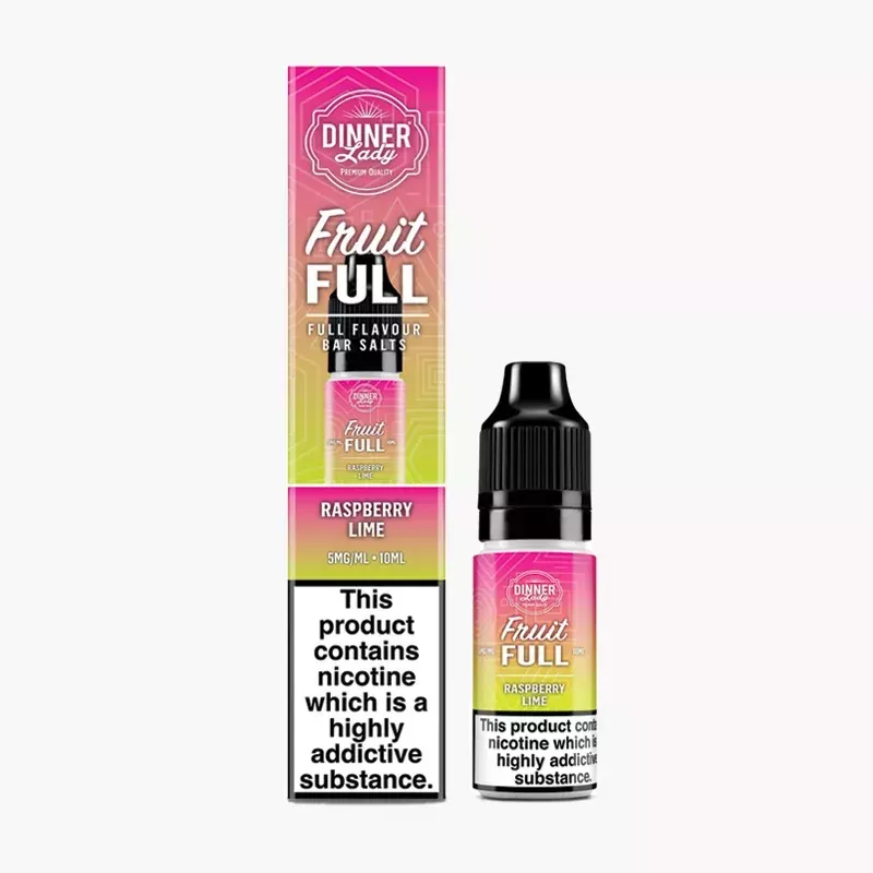 Dinner Lady Fruit Salt FULL Raspberry Lime 10 ml krabica – malina a limetka