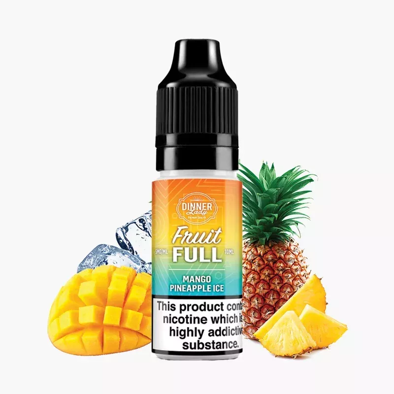 Dinner Lady Fruit FULL Salt Mango Pineapple Ice 10 ml fľaša – mango, ananás a ľad