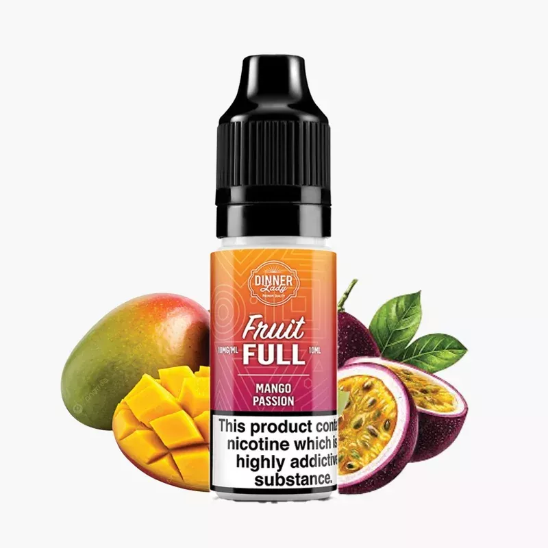 Dinner Lady Fruit FULL Salt Mango Passion 10 ml fľaša – mango a marakuja