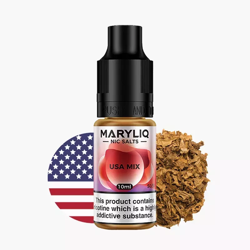 Maryliq USA Mix 10 ml nikotínová soľ e-liquid fľaštička – príchuť americký tabakový mix