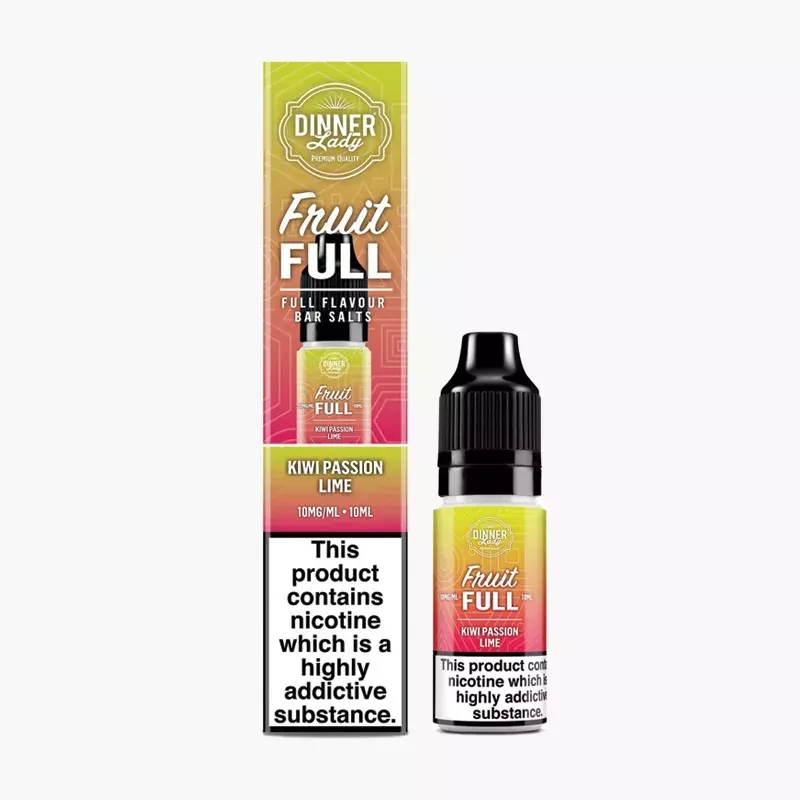 Dinner Lady Fruit FULL Salt Kiwi Passion Lime 10 ml krabica – kivi, marakuja a limetka