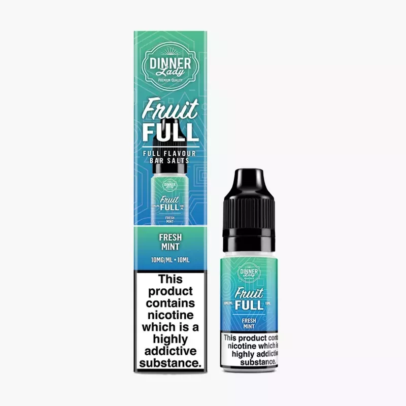 Dinner Lady Fruit FULL Salt Full Fresh Mint 10 ml krabica – čerstvá mäta