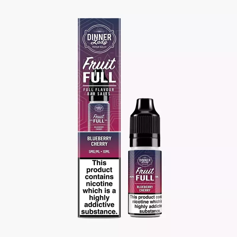Dinner Lady Fruit FULL Salt Blueberry Cherry 10 ml krabica – čučoriedka a čerešňa