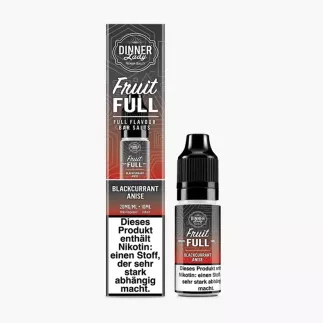 Dinner Lady Fruit FULL Salt Blackcurrant Aniseed 10 ml