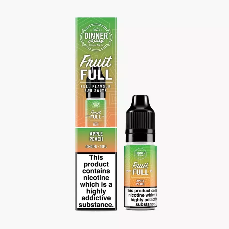 Dinner Lady Fruit FULL Salt Apple Peach 10 ml krabica – jablko a broskyňa