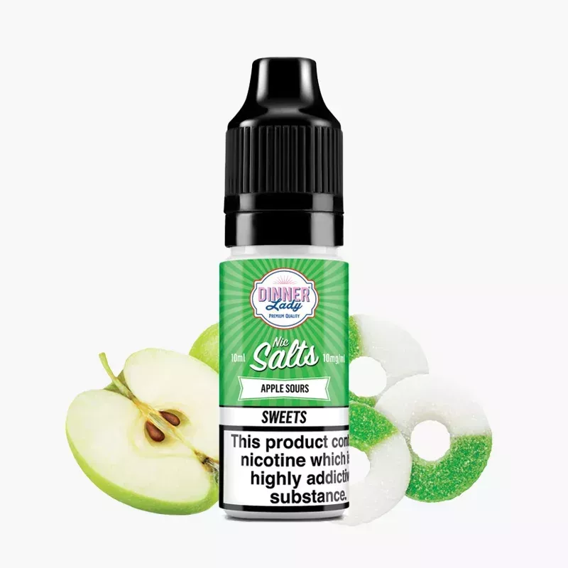 Dinner Lady Apple Sours Nic Salt 10 ml fľaša – kyslé jablko