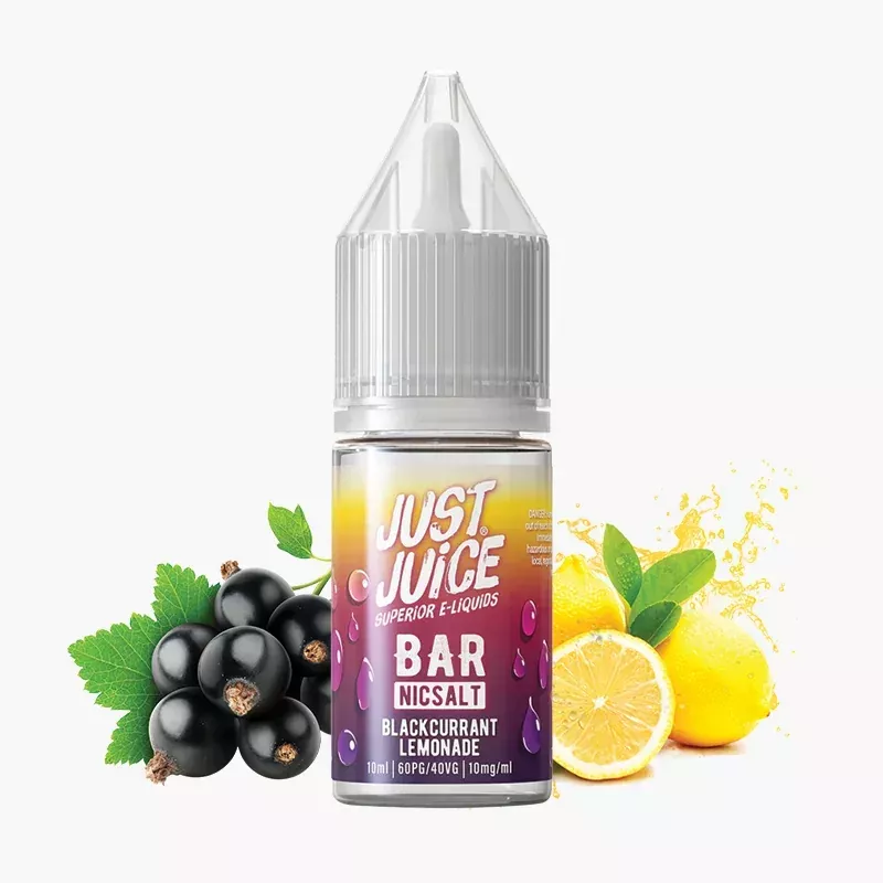 Just Juice Salt Blackcurrant Lemonade 10 ml fľaša – čierna ríbezľa a limonáda