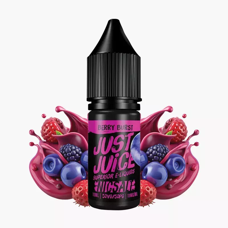Just Juice Salt Berry Burst 10 ml fľaša – explózia lesného ovocia