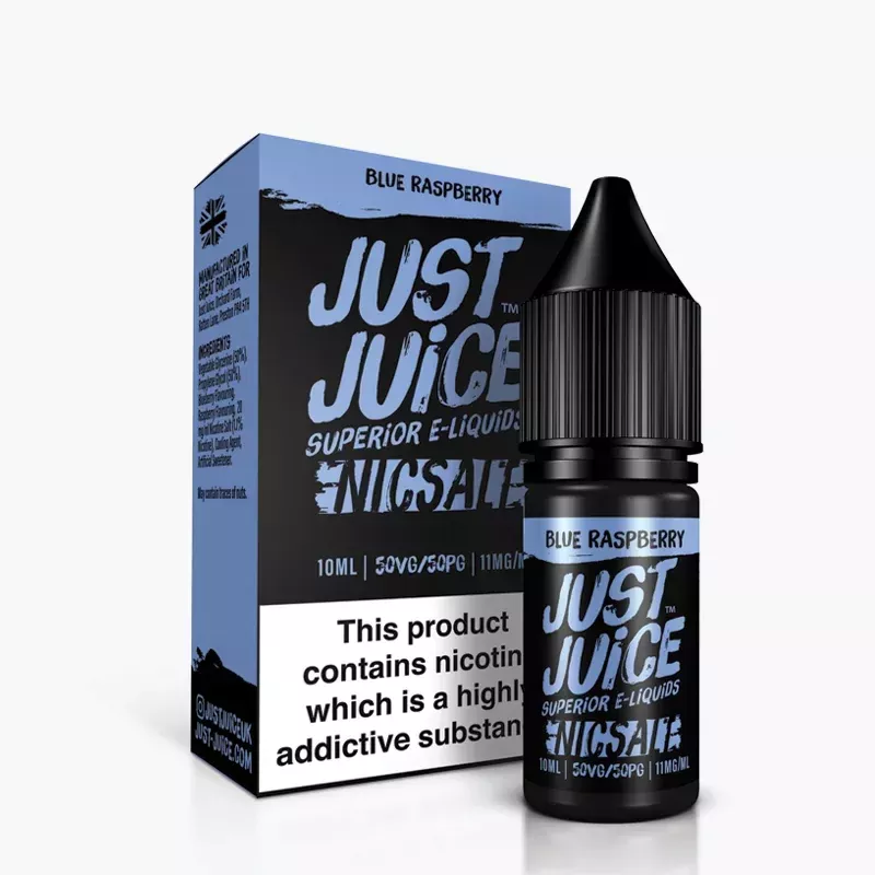 Just Juice Salt Blue Raspberry 10 ml krabica – modrá malina