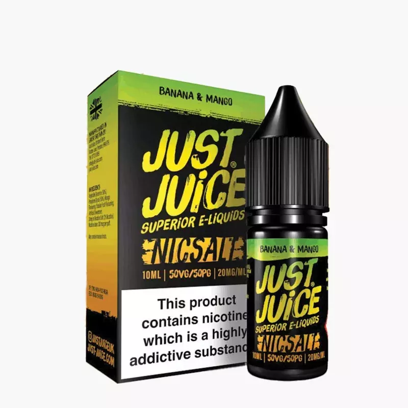 Just Juice Salt Banana & Mango 10 ml krabica – banán a mango