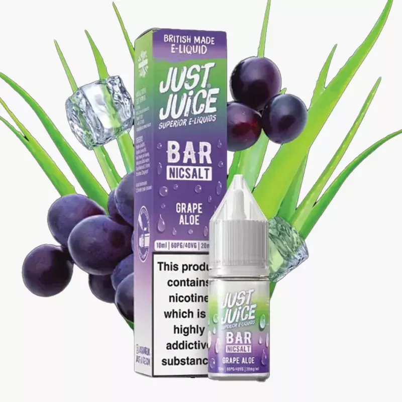 Just Juice Salt Grape & Aloe 10 ml – nic salt e-liquid
