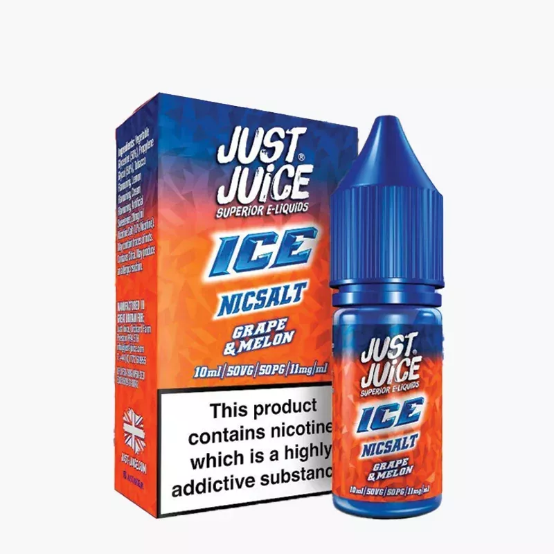 Just Juice Salt Grape & Melon Ice 10 ml krabica – hrozno a melón s ľadom